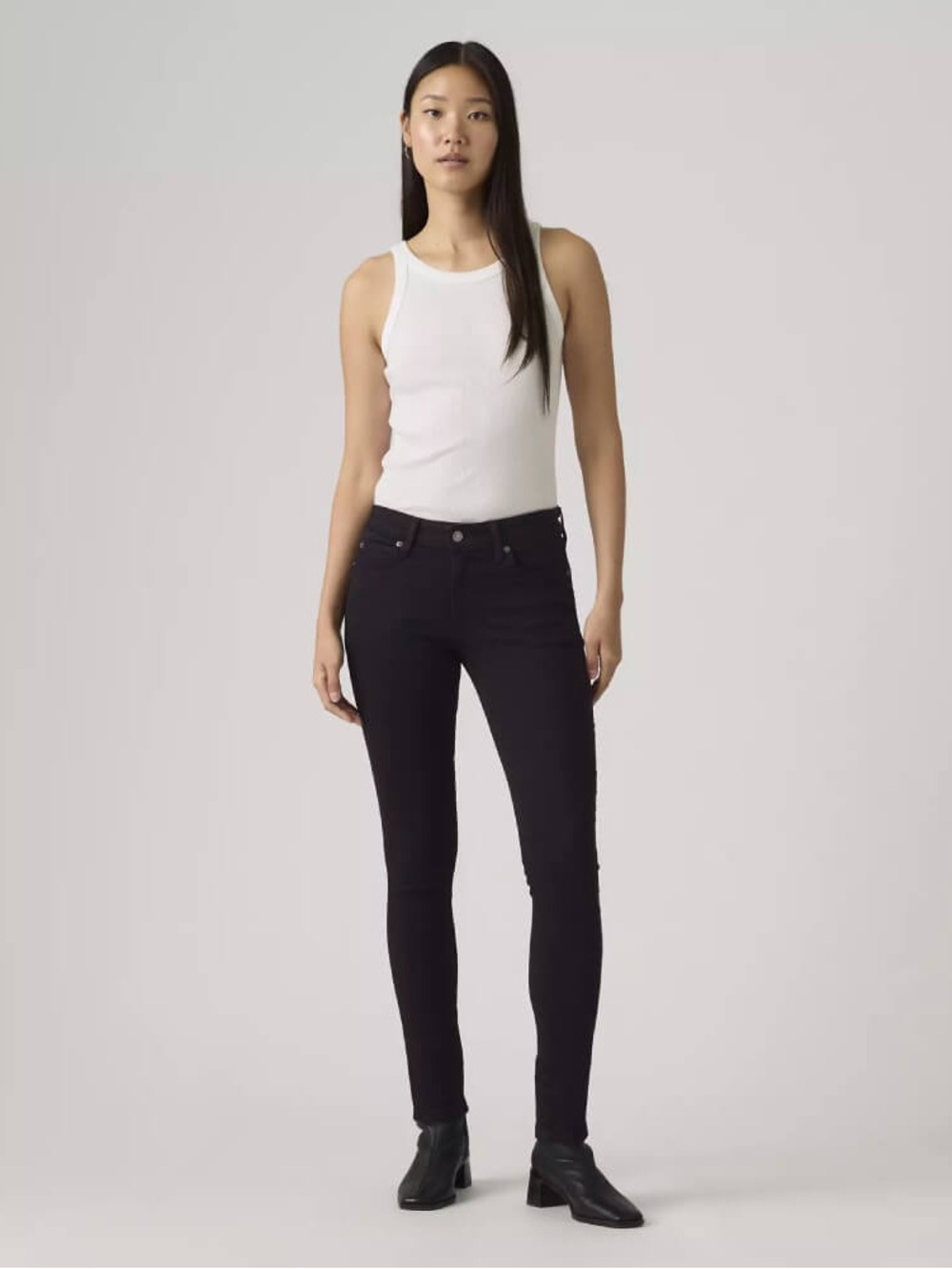 Women's Black 711 Skinny Jeans